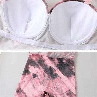 新款大码胖妹妹泳装 温泉大胸杯有钢圈双肩带显瘦连体群游泳衣