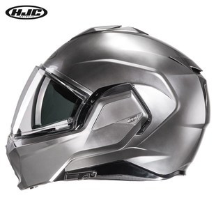 韩国HJC I100揭面盔户外骑行头盔男女双镜片头盔防雾