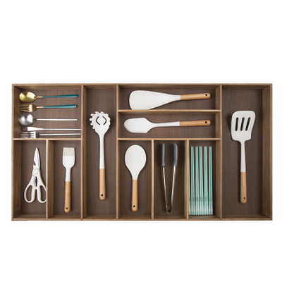 定制实木餐具刀叉收纳盒刀叉盒抽屉筷勺收纳整理盒厨房工具分隔盒