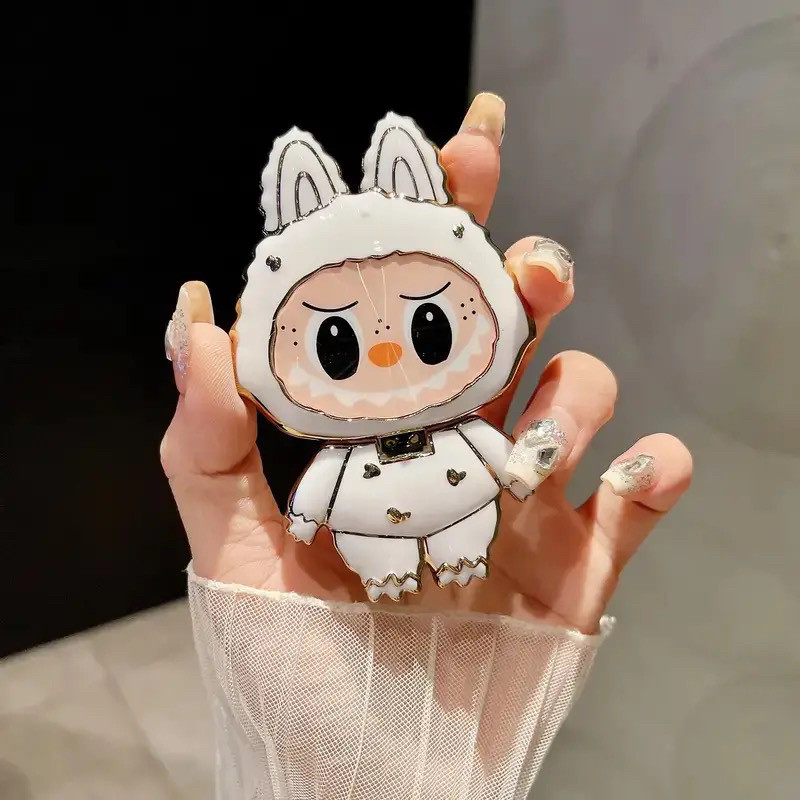 Labubu Charm! Cute 360° Rotating Mirror & Phone Stand - Buy from Taobao, China | Shopme Agent