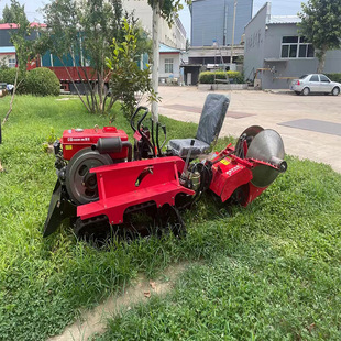 履带式微耕机 35马力水旱两用乘坐式旋耕机 大棚果园柴油推土除草
