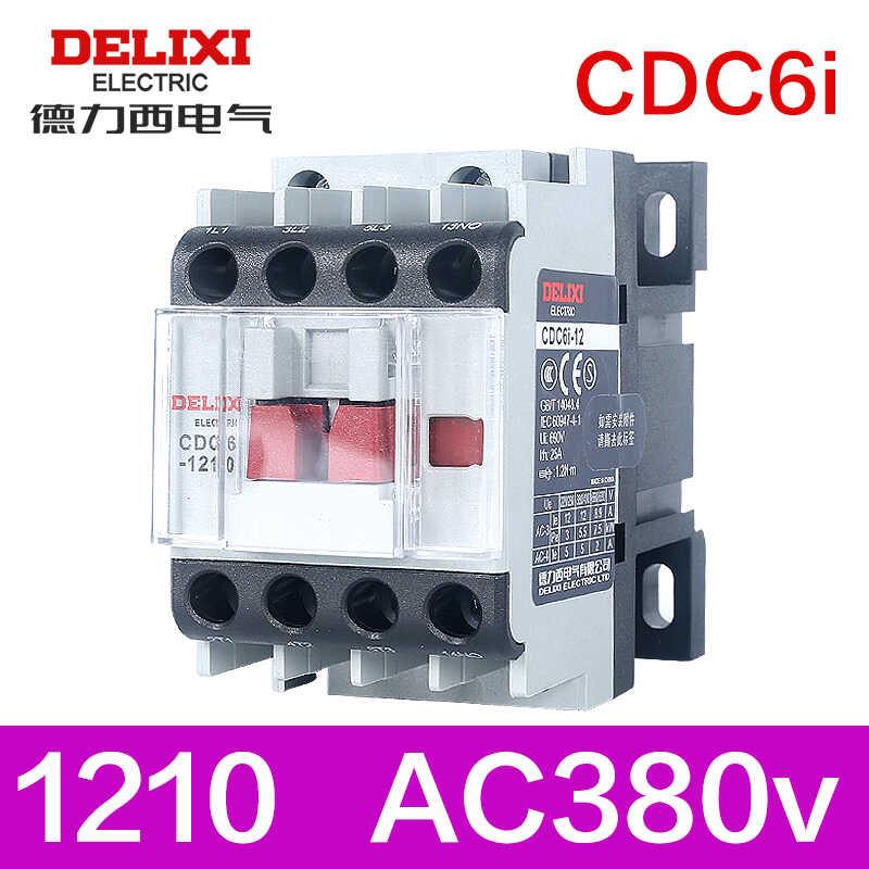 德力西CDC6I 交流接触器 1210 1810 2510 12A 18A 32A 40A 220V