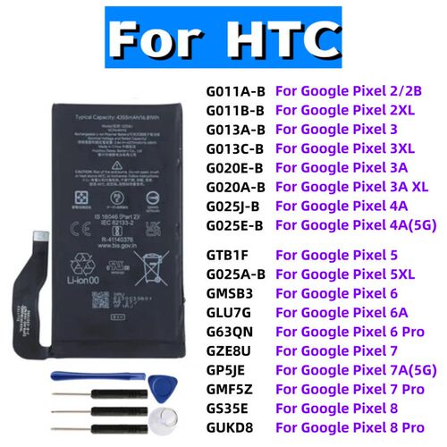 适用于HTC谷歌Pixel 8pro原装电池7A 4XL PIXEL 4 4XL原电芯更换