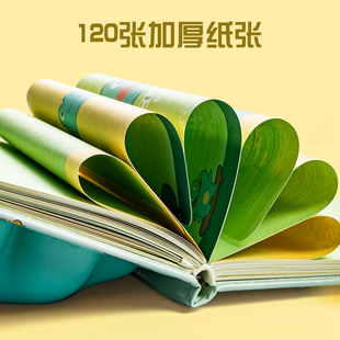 可爱创意慢回弹减压笔记本学生卡通彩页手账本少女心A5发泄记事本