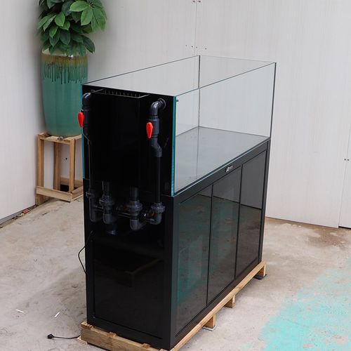 工业风背包原生溪流缸客厅生态造景超白底滤鱼缸水族箱草缸可定制