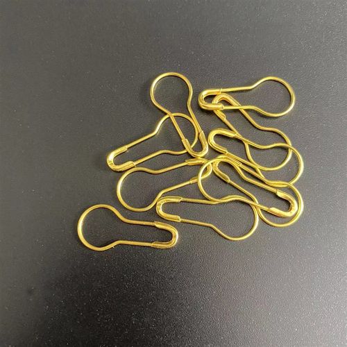 葫芦别针加粗纯铜衣服标签吊牌固定小号保险曲回形扣针黑金色虎牌