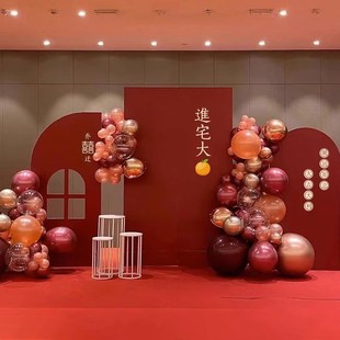 乔迁之喜kt板定制装饰场景布置气球新房局搬家入宅背景墙公司搬迁