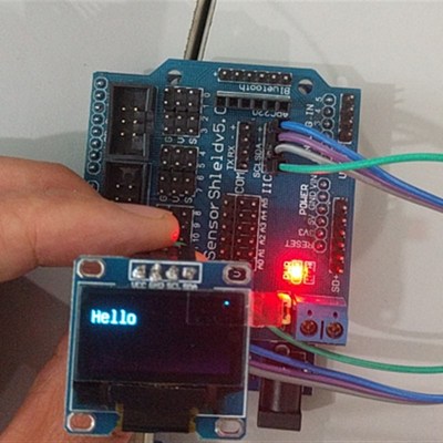 0.96寸OLED显示屏幕 蓝/白/黄蓝双色 I2C IIC 液晶屏模块 4针常用