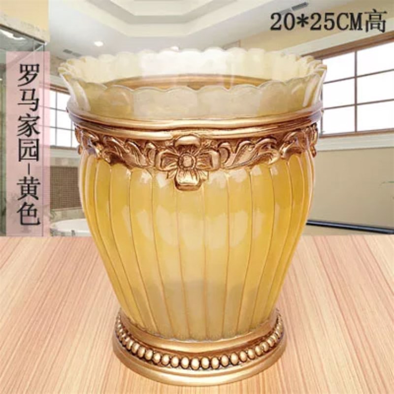 欧式垃圾桶 创意客厅卫生间桌面收纳桶大号简约家用无盖筒