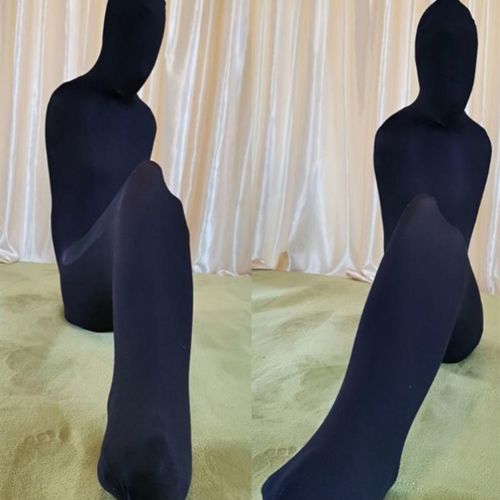 超大200斤码高腰连裤袜全身连体丝袜上衣全包紧身捆绑木乃伊受虐