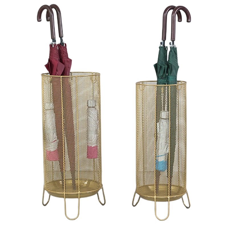 收纳桶家用酒店大堂办公挂伞筒门口放置雨伞架子奶油商用入户神器