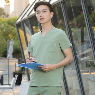 刷手服薄款 口腔医生手术衣手术室工作服夏季 手术服套装 洗手衣短袖