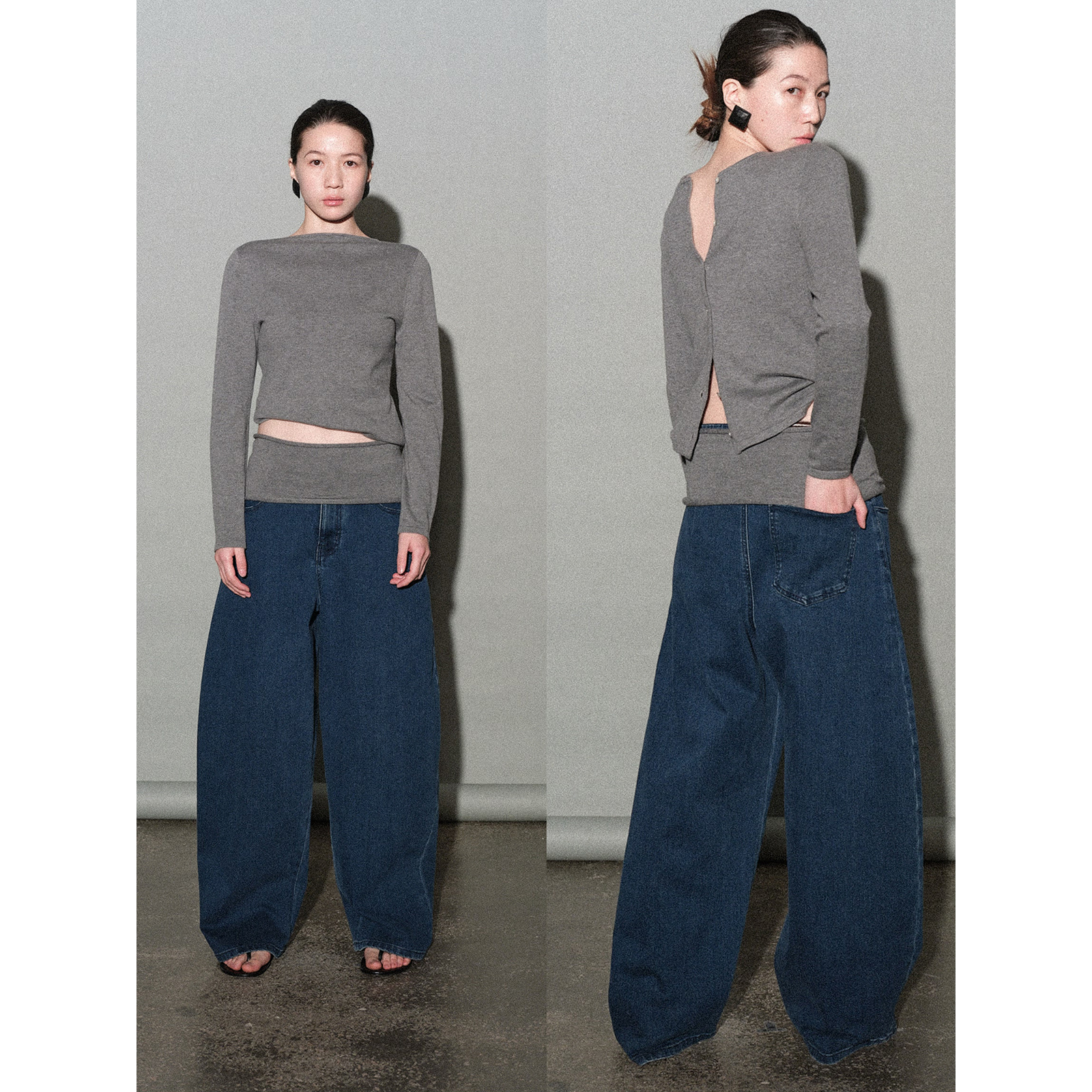 春针织01InHug/圆领针织开衫