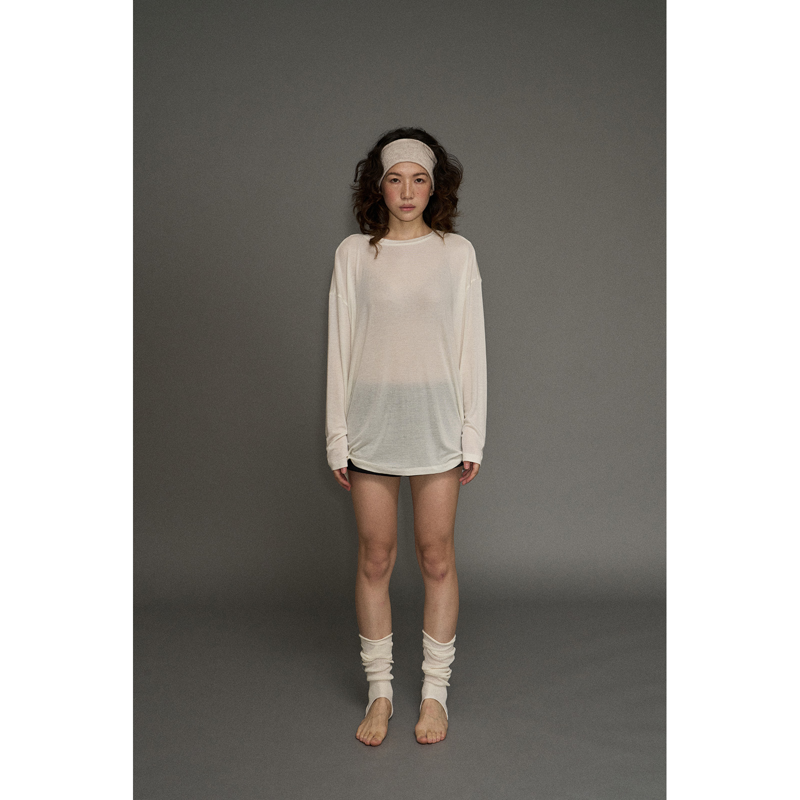 InHug基础双色长袖T恤秋季打底T