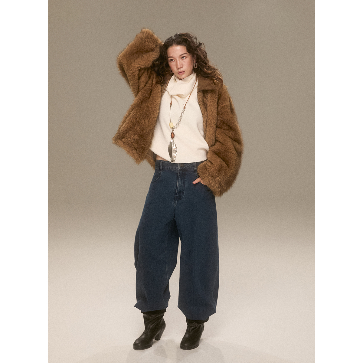 环保皮草02InHug/拉链外套