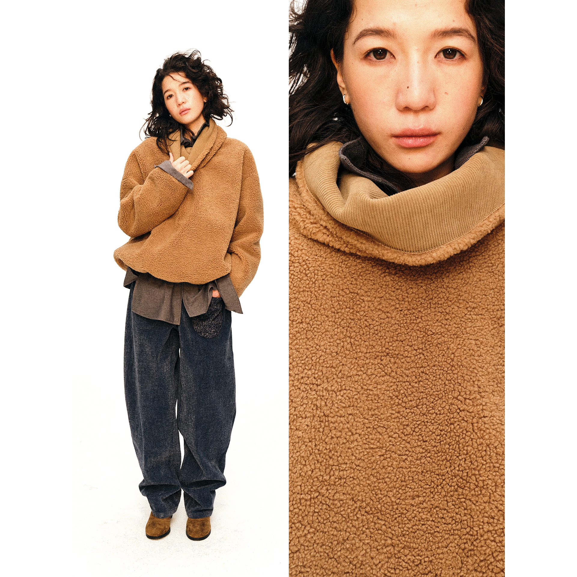 绒绒02InHug/双面穿套头外套