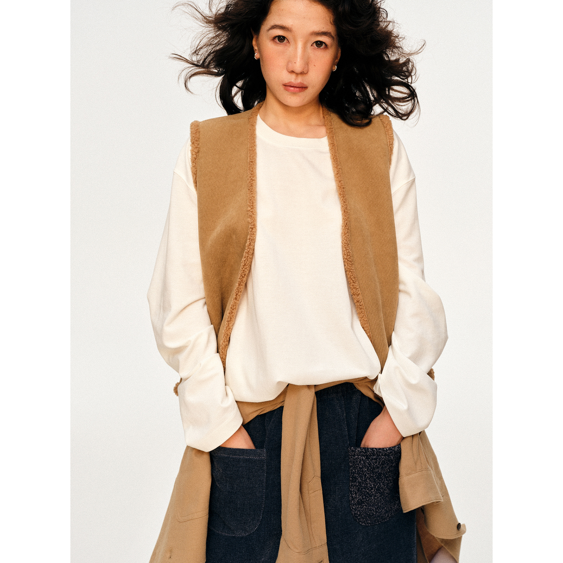 绒绒01InHug/双面可穿马甲