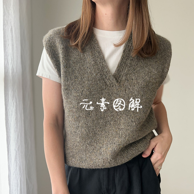 银月背心图解织毛衣教程阿No