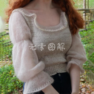 铃兰娃娃衫图解编织教程阿no图解