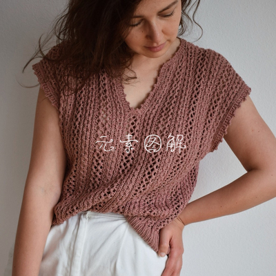 相似短袖图解毛衣编织教程