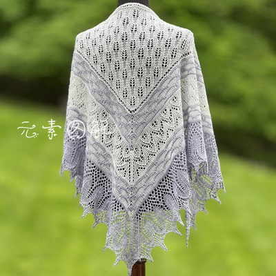 Romi神秘织披肩图解编织教程