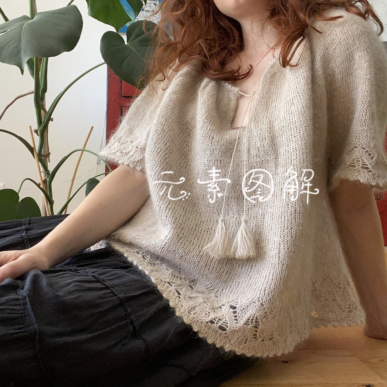 灵舞套衫长短袖图解毛衣编织教程