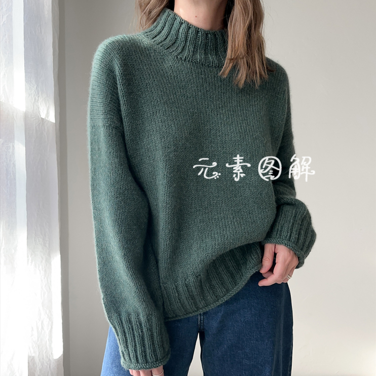 春归套衫图解织毛衣教程