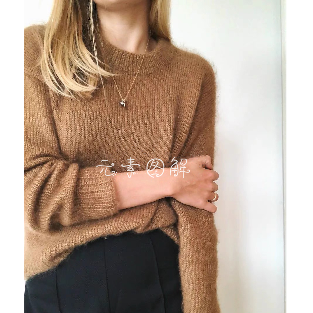 斯德哥尔摩基础套衫图解毛衣教程