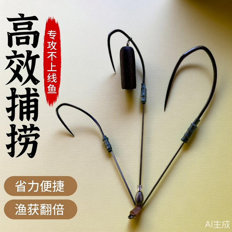 鳜鱼专用无腿三爪通杀破鳞浮漂套装神器可视锚钩高低新手通用专用,户外/登山/野营/旅行用品,鱼钩,淘宝优惠券,粉丝福利购,淘宝优惠卷