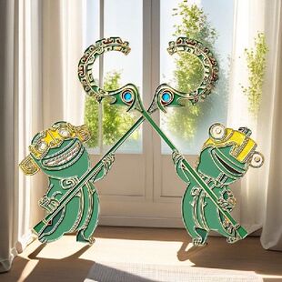 磁吸款冰箱贴2025新款立体青铜器摆件门神贴装饰品创意结界兽金属