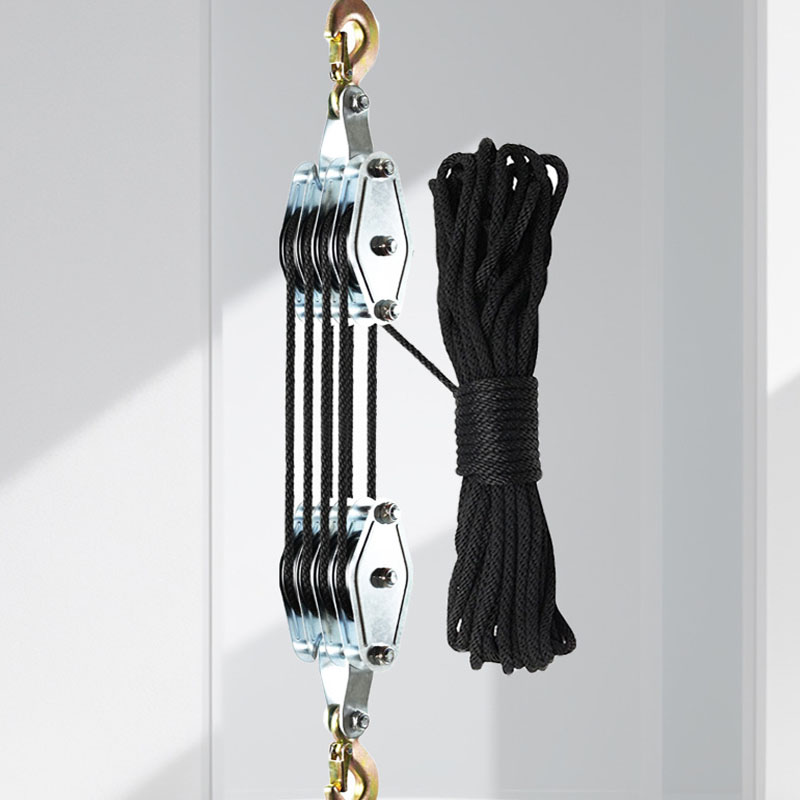 滚轮滑索手拉提重物省力器通用