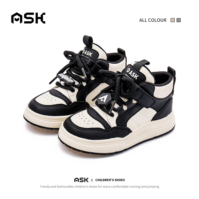 ASKjunior儿童板鞋2025春季新款时尚软底运动鞋女童百搭潮流单鞋