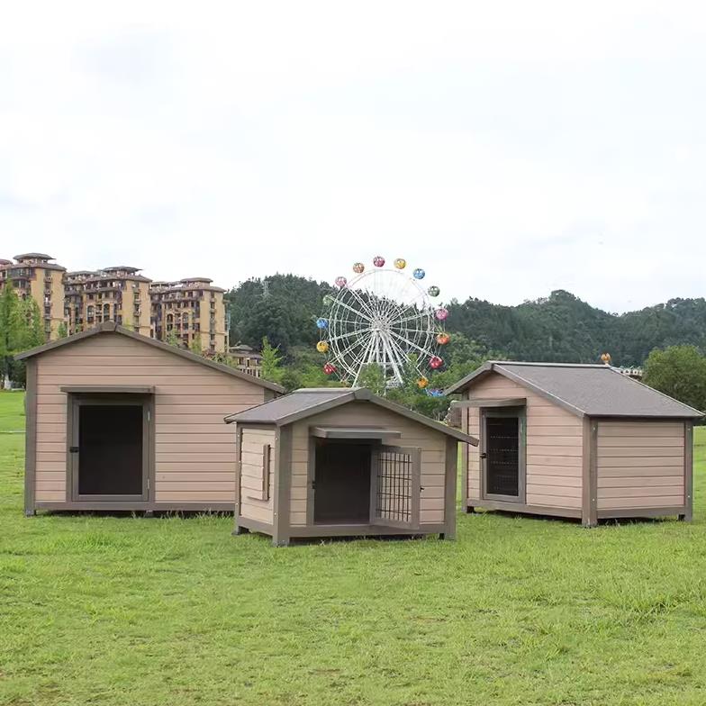 室外防雨实木狗窝户外狗屋木制狗别墅四季通用户外大中小型狗笼子