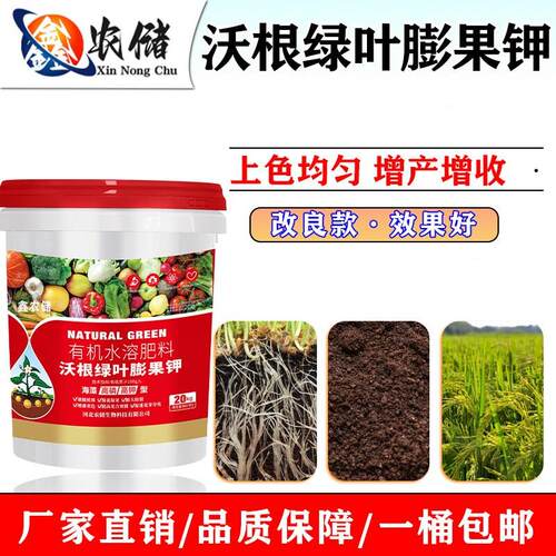 沃根绿叶钾生根壮苗水溶肥料高钾蔬菜膨果氨基酸土壤植物增产无毒