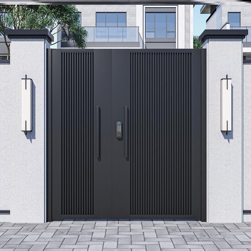 铝合金庭院门别墅花园入户门农村自建房小院子门户外铝艺双开大门