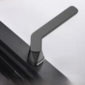 Hopo塑钢门窗拉手断桥铝纱窗一体开窗拉手无底弯拉手Ph313