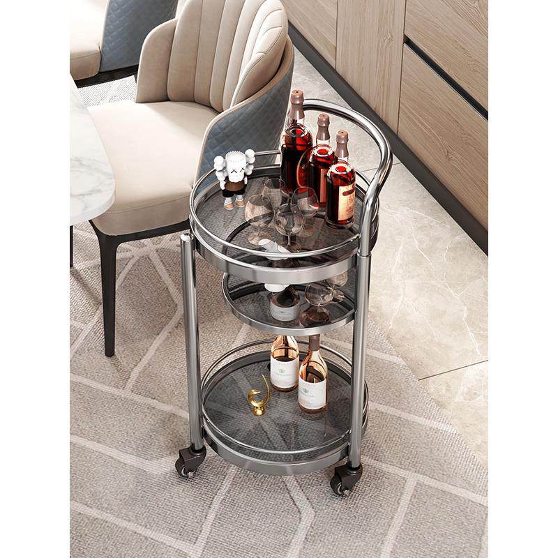 移动边几推车包豪斯轻奢高级感客厅沙发小茶几角几边桌床头置物架