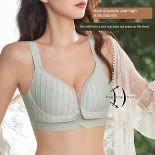 孕妇精致前扣式托举式防下垂母乳喂养专用薄款睡眠式孕妇文胸