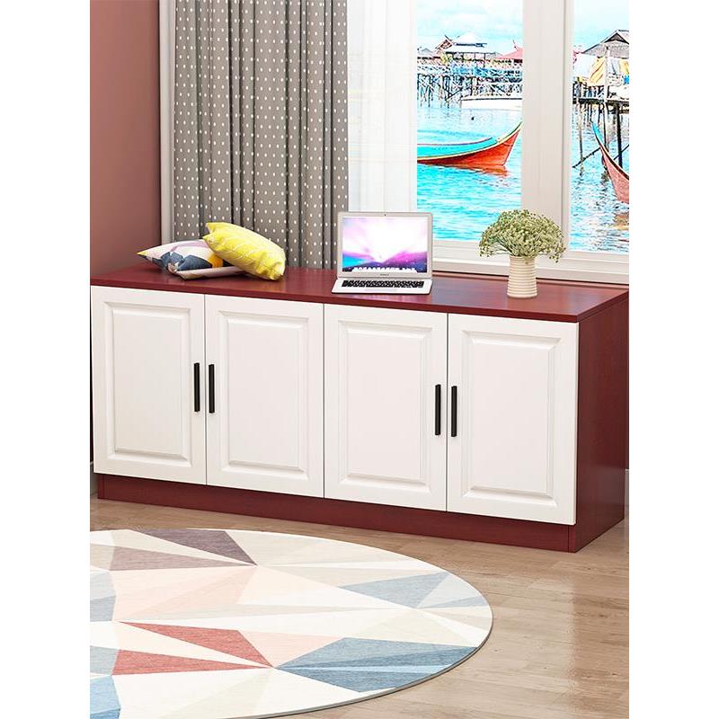 高60长条飘窗柜组合柜新款阳台柜电视柜储物柜可坐人矮柜定制柜子