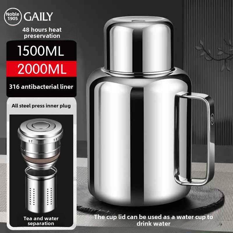 贵人纯正全钢保温水壶，大容量316不锈钢户外家用便携热炖茶壶,餐饮具,保温壶,淘宝优惠券,粉丝福利购,淘宝优惠卷