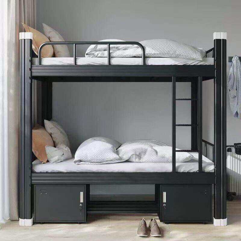 上下铺铁架床员工学生宿舍双层床铁艺双人床上下床寝室公寓单人床