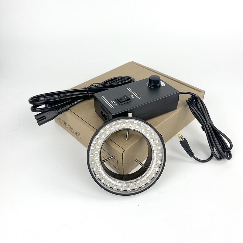 60颗LED内径60MM体视电子显微镜光源灯源聚光 可调环形光源散光