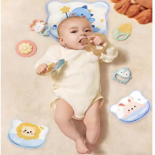 婴儿亲水棉枕头防偏头定型枕纠正头型小宝宝刚出生儿童新生四季