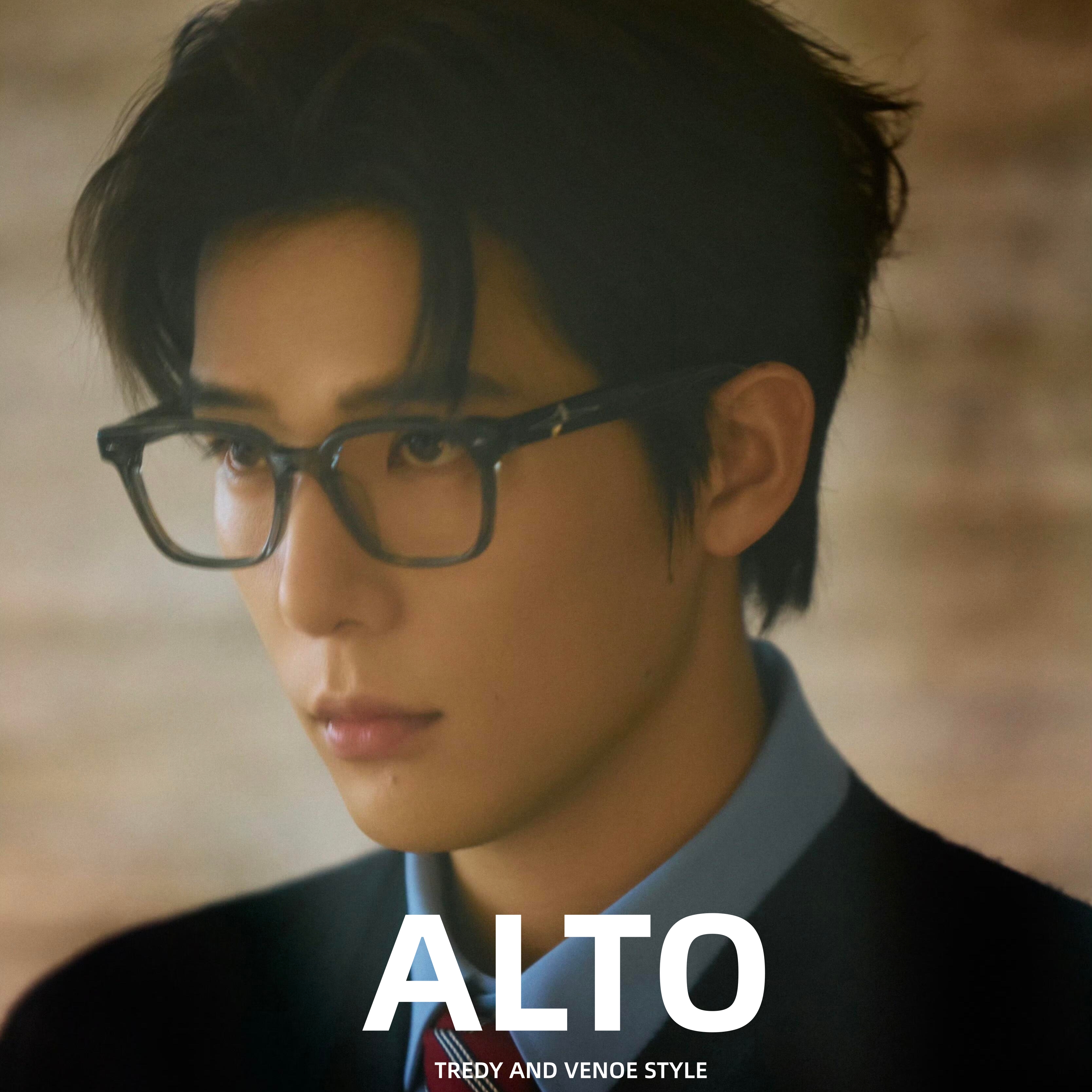 gm黑框眼镜王安宇同款ALTO