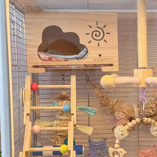 鹦鹉小木屋悬挂式鸟窝四季通用