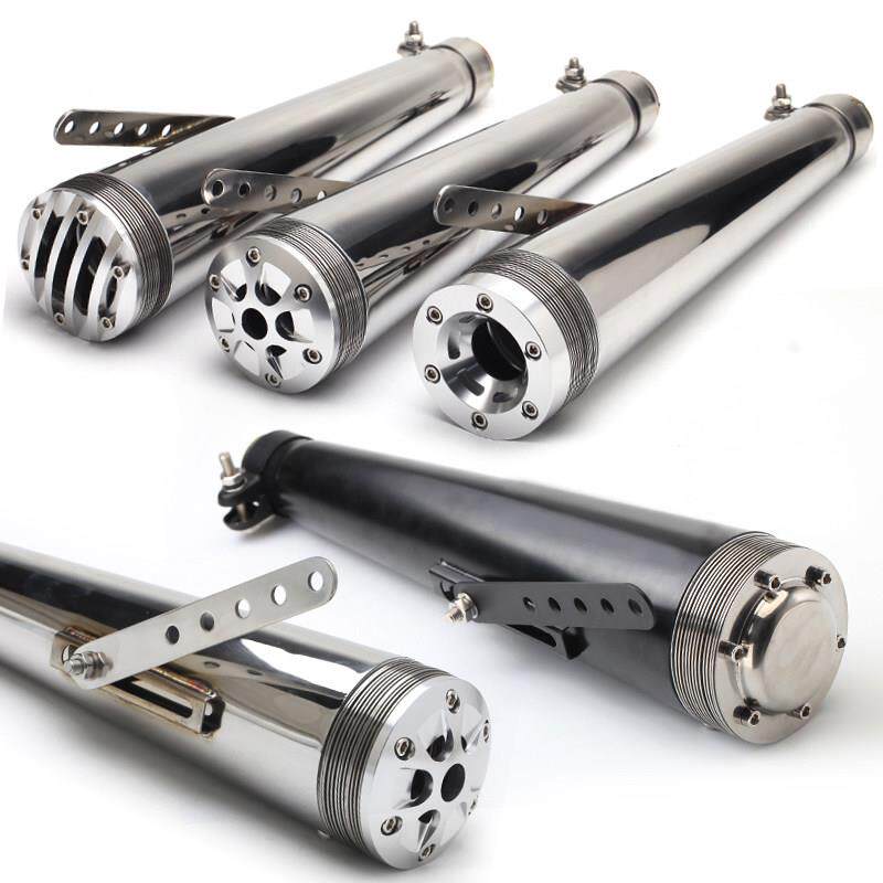 复古摩托车改装配件通用CG125GN125款排气尾段排气管后段