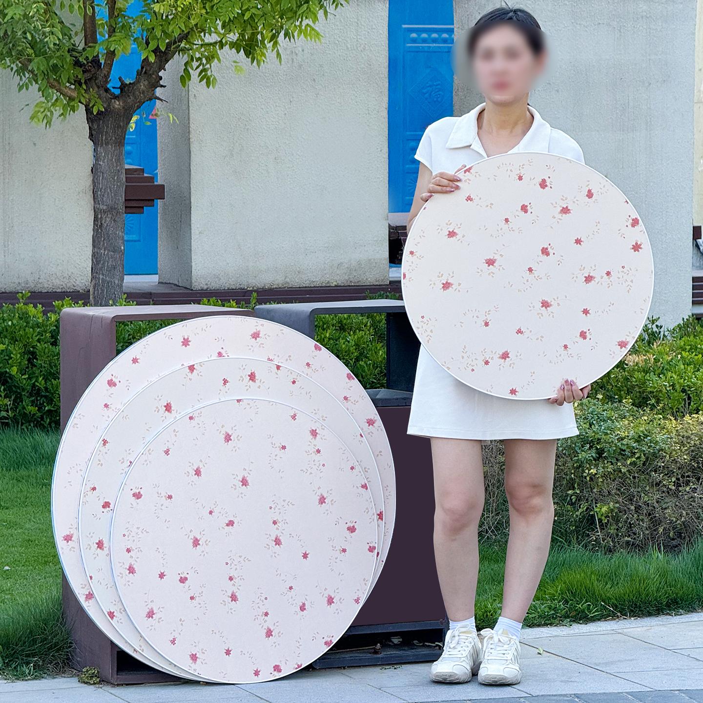 圆形桌面 圆桌面板 圆桌子面 圆桌板 圆型木板面 小桌板