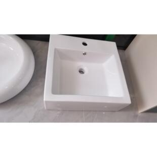 陶瓷台上盆国产肤感盆非标定制直角下挂一体盆方盆胆可定制尺寸