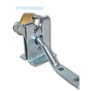 篱笆围栏碰锁自动扣锁栅栏木门锁扣铁撞击卡扣农牧场户外猪栏宠物