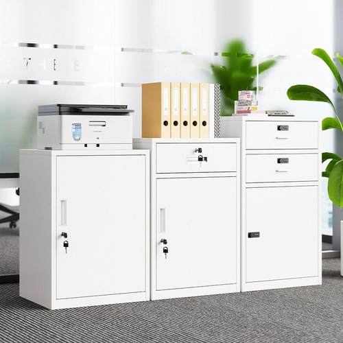 钢制办公室桌下活动柜打印机柜资料柜矮柜床头柜车间工具柜储物柜